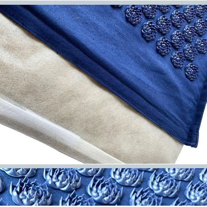 Tapis d'acupression et coussin en lin